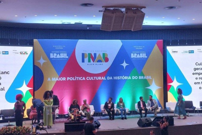 A ministra da Cultura, Margareth Menezes, classificou o momento como A ministra da Cultura, Margareth Menezes, classificou o momento como