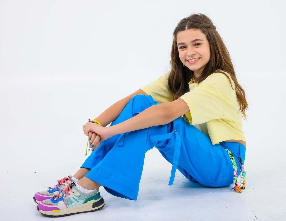  A atriz, Vitt&oacute;ria Seixas.