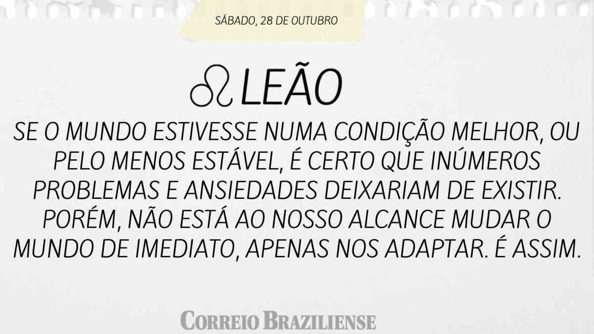 LEÃO  | 29 DE OUTUBRO