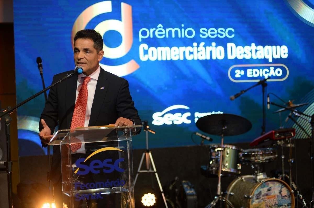  26/10/2023. Crédito: Minervino Júnior/CB/D.A Press. Brasil.  Brasilia - DF. Prêmio Sesc comerciário destaque no Porto Vitória. Valcides de Araújo Silva presidente Fecomércio.