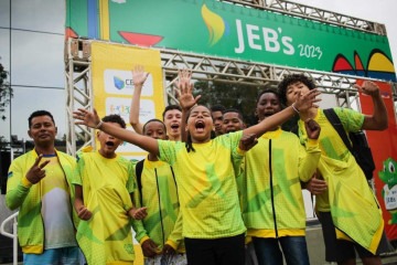 Mais de 5 mil jovens atletas de todo o país se concentram em Brasília para a disputa dos JEB's -  (crédito: Mayna Nascimento / CBDE)