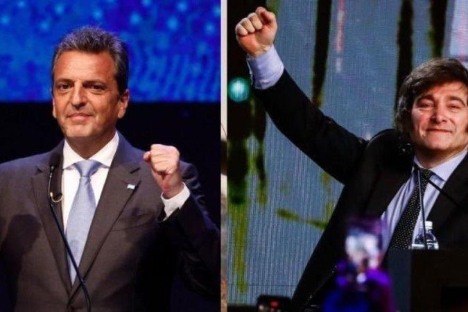 Segundo turno das eleições argentinas é no dia 19 de novembro e analistas avaliam prós e contras em caso de vitória de Sergio Massa ou Javier Milei - (crédito: Getty Images) Segundo turno das eleições argentinas é no dia 19 de novembro e analistas avaliam prós e contras em caso de vitória de Sergio Massa ou Javier Milei - (crédito: Getty Images)