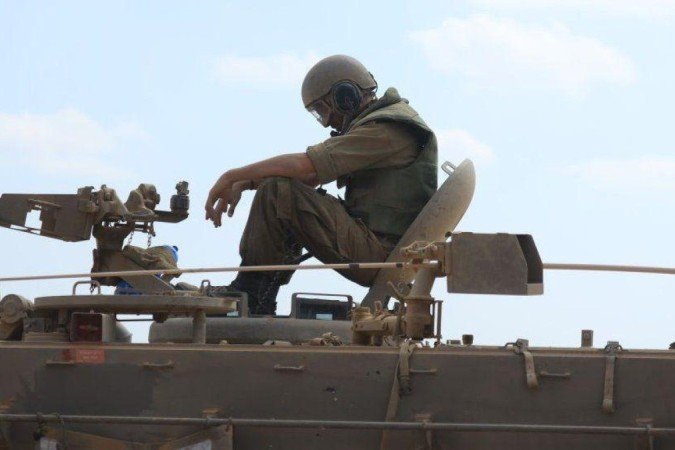 Israel convocou número recorde de reservistas para guerra com Hamas - (crédito: Saeed Qaq/Anadolu via Getty Images) Israel convocou número recorde de reservistas para guerra com Hamas - (crédito: Saeed Qaq/Anadolu via Getty Images)
