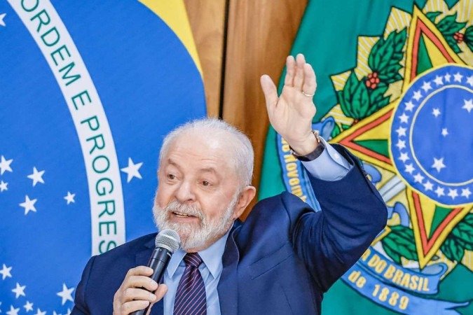Presidente da República, Luiz Inácio Lula da Silva, durante café da manhã com jornalistas, no Palácio do Planalto -  (crédito: Ricardo Stuckert/PR)