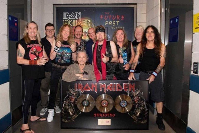 Banda britânica tem vinda anunciada ao Brasil em 2024 - (crédito: Divulgação/ Instagram (@ironmaiden) (27/10)) Banda britânica tem vinda anunciada ao Brasil em 2024 - (crédito: Divulgação/ Instagram (@ironmaiden) (27/10))