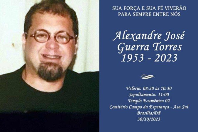 Alexandre José Guerra - (crédito: Imagem cedida ao Correio) Alexandre José Guerra - (crédito: Imagem cedida ao Correio)