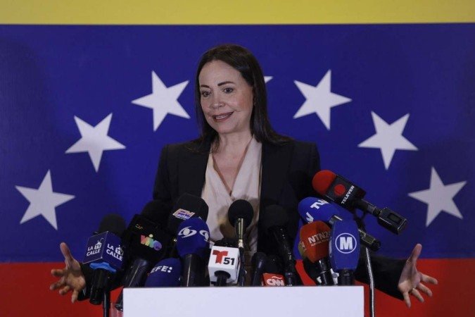 A candidata liberal María Corina Machado teve vitória folgada - (crédito: Rances Mattey/AFP) A candidata liberal María Corina Machado teve vitória folgada - (crédito: Rances Mattey/AFP)