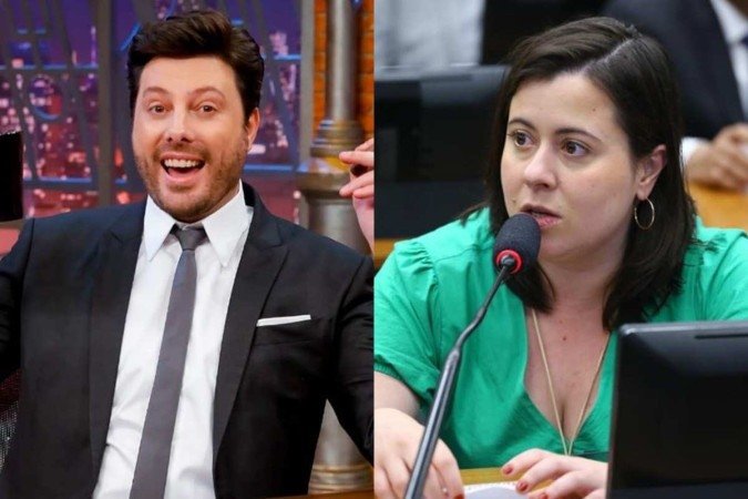 O valor da indenização ficou assegurado em R$ 20 mil e as postagens feitas com o nome da deputada deverão ser excluídas -  (crédito: Reprodução/Instagram @danilogentili — Vinicius Loures/Câmara dos Deputados)