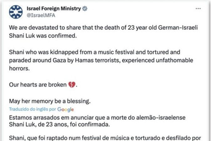 Desaparecimento DJ Shani Louk