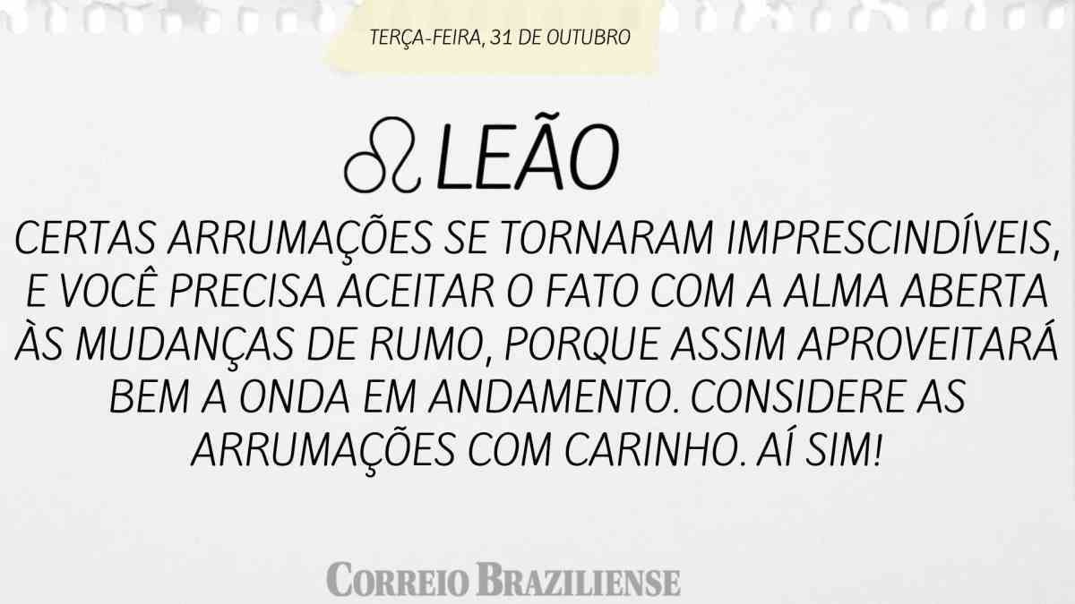 LEÃO  |  31 DE OUTUBRO