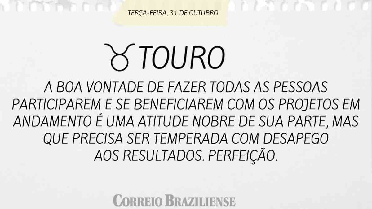 TOURO  |  31 DE OUTUBRO