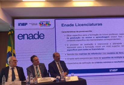 MEC anuncia o Enade Licenciatura durante apresentação dos resultados do Enade 2022 de cursos de Bacharelado -  (crédito: Mayara Souto/CB/DA.Press)