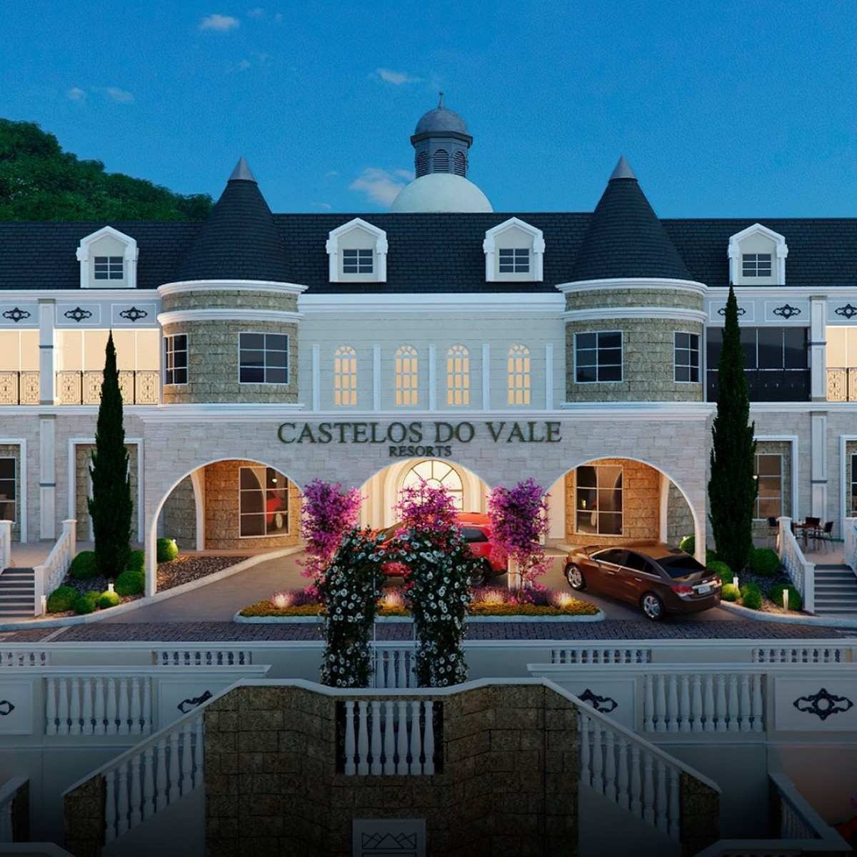 Projeto de como ficará resort na vinícola Projeto de como ficará resort na vinícola