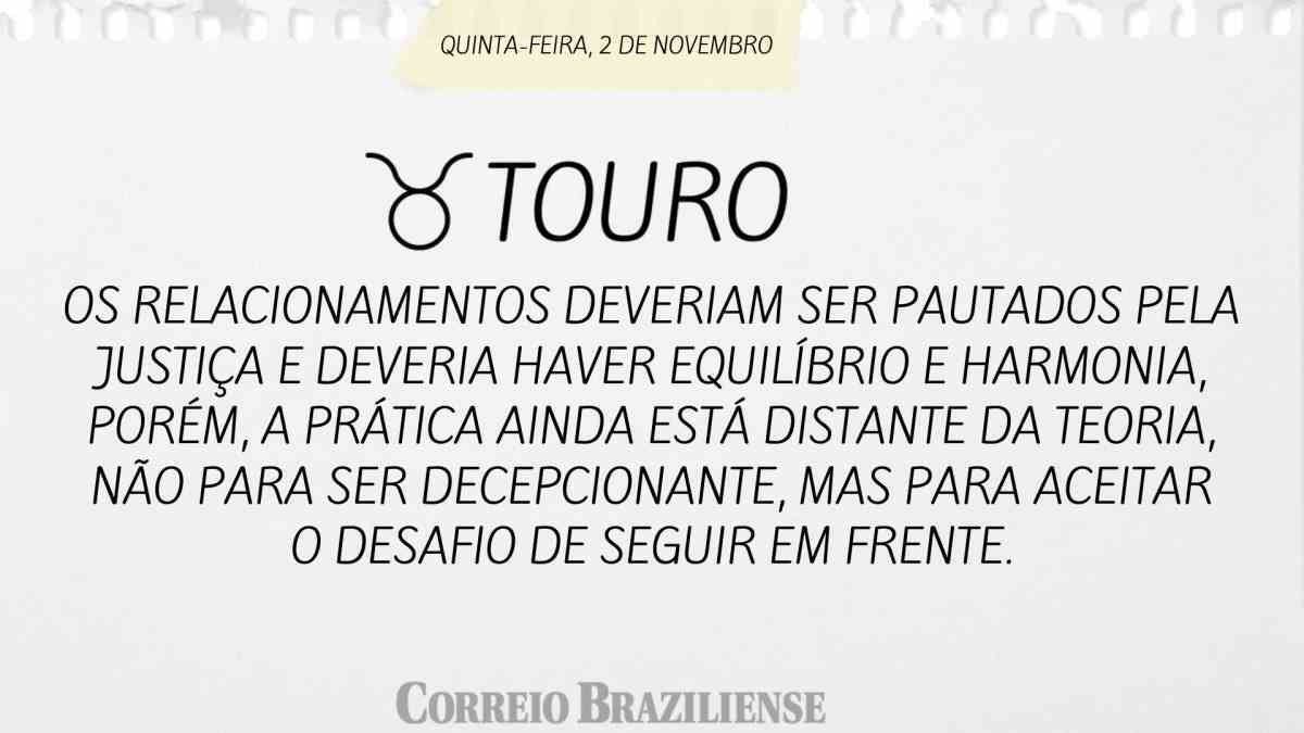 TOURO  | 2 DE NOVEMBRO