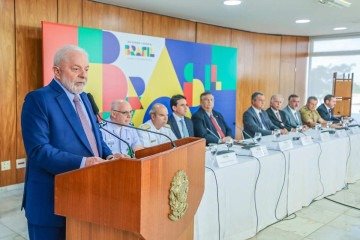 Presidente Lula anuncia a GLO. - (crédito: Ricardo Stuckert/PR ) Presidente Lula anuncia a GLO. - (crédito: Ricardo Stuckert/PR )