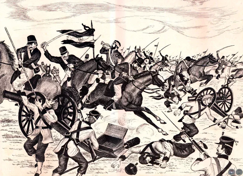 Paraguai quer que Brasil devolva canhão que virou ‘Troféu de guerra’ A Guerra do Paraguai aconteceu no século 19, mas os desdobramentos ecoam até hoje. E tem treta entre os 2 países por causa de objetos de valor. - (crédito: wikimedia commons Walter Bonifazi)
