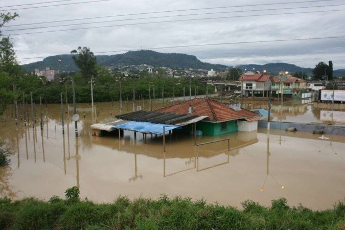 Alerta de Chuva forte em Santa Catarina - (crédito: Defesa Civil/SC) Alerta de Chuva forte em Santa Catarina - (crédito: Defesa Civil/SC)