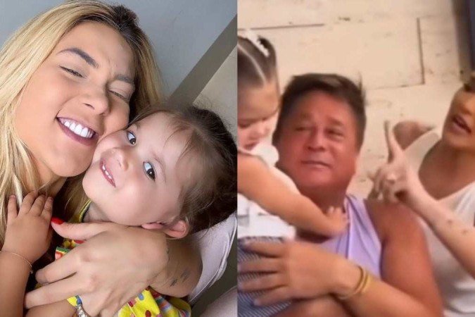 Virginia Fonseca é atacada por obrigar a filha a pedir benção ao avô Leonardo - (crédito: Reprodução Instagram) Virginia Fonseca é atacada por obrigar a filha a pedir benção ao avô Leonardo - (crédito: Reprodução Instagram)