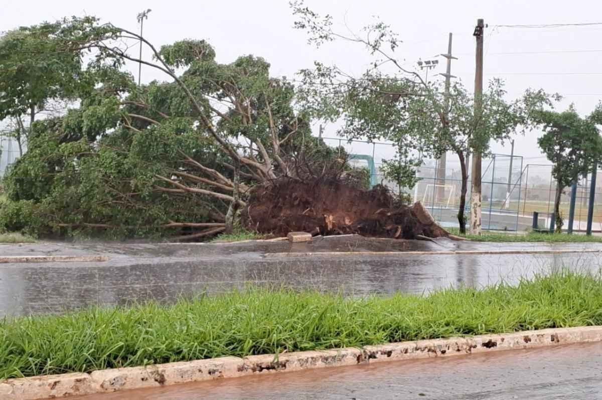 Chuva forte causou estragos na região do Vale do Amanhecer, em Planaltina