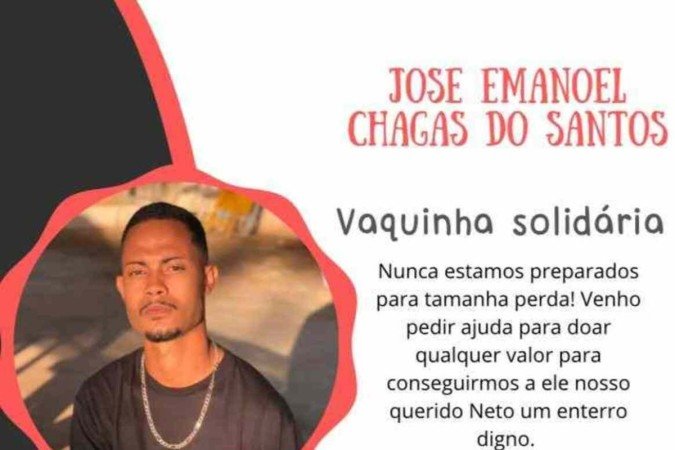 Família faz vaquinha para arcar com custos de sepultamento -  (crédito: Arquivo pessoal)