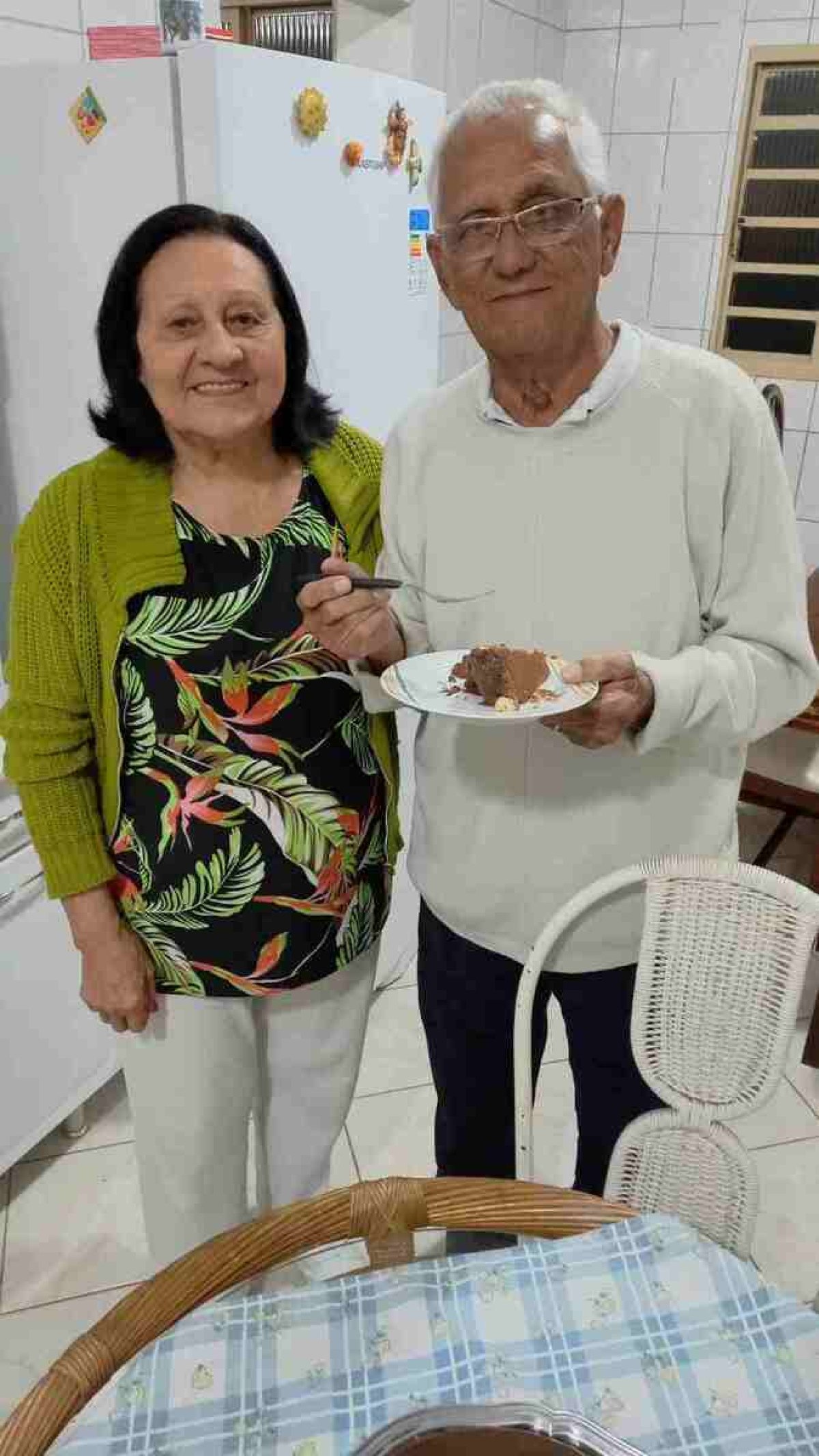 Zilma Vasques de Oliveira, de 82 anos e Walter José Batista de Oliveira, de 85 anos