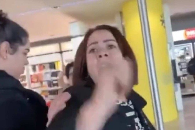 Brasileira foi agredida verbalmente por portuguesa no Aeroporto de Lisboa.
 -  (crédito: Reprodução)