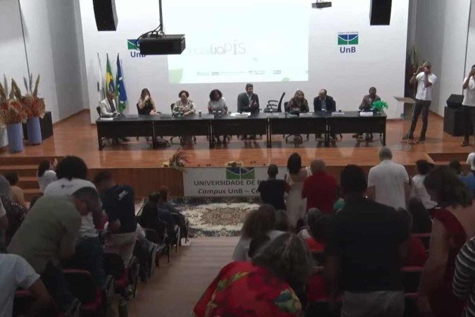 A inauguração ocorreu durante a manhã, com discursos emocionantes na cerimônia - (crédito: Reprodução/UnBTV) A inauguração ocorreu durante a manhã, com discursos emocionantes na cerimônia - (crédito: Reprodução/UnBTV)