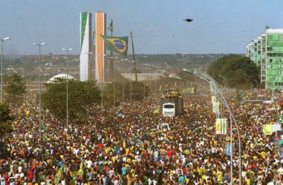 2002: A recepção dos pentacampeões em Brasília