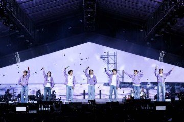 BTS - Yet To Come acompanha os sete integrantes do grupo BTS no show realizado no Asiad Main Stadium, em Busan, Coreia do Sul. -  (crédito: Divulgação / Prime Video)