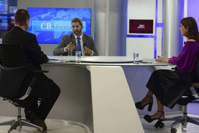 Presidente do Iphan, Leandro Grass, no CB. Poder, em entrevista com os jornalistas Ana Maria Campos e Roberto Fonseca - (crédito: Marcelo Ferreira/CB/D.A Press) Presidente do Iphan, Leandro Grass, no CB. Poder, em entrevista com os jornalistas Ana Maria Campos e Roberto Fonseca - (crédito: Marcelo Ferreira/CB/D.A Press)