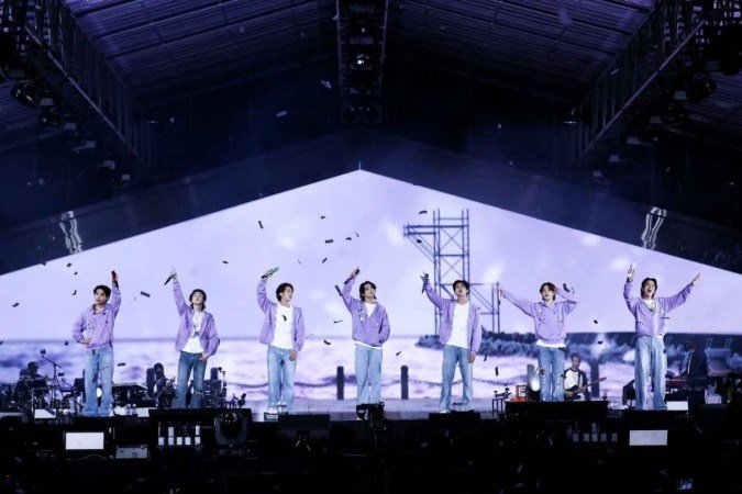 BTS - Yet To Come acompanha os sete integrantes do grupo BTS no show realizado no Asiad Main Stadium, em Busan, Coreia do Sul. - (crédito: Divulgação / Prime Video) BTS - Yet To Come acompanha os sete integrantes do grupo BTS no show realizado no Asiad Main Stadium, em Busan, Coreia do Sul. - (crédito: Divulgação / Prime Video)