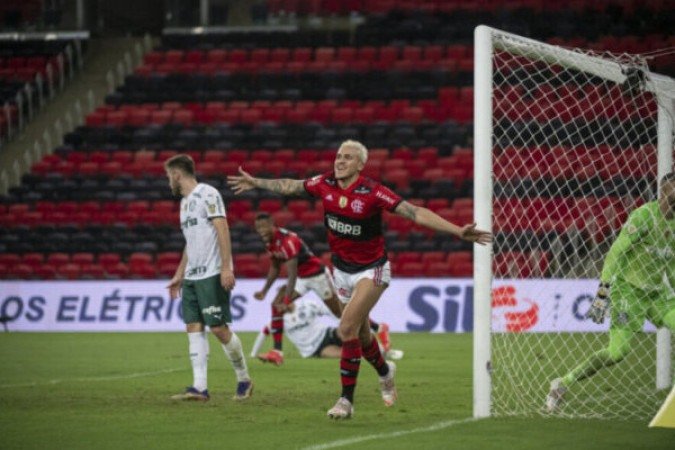 1ª rodada do Campeonato Brasileiro de 2021: Flamengo 1 x 0 Palmeiras, no Maracanã - Gol: Pedro (FLA).