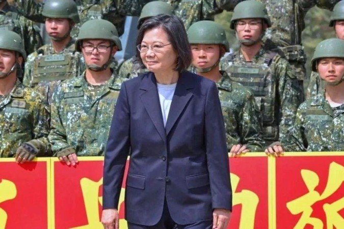 Sob o comando da presidente Tsai Ing-wen, Taiwan tem falado mais abertamente sobre a aliança com os EUA. - (crédito: GETTY IMAGES) Sob o comando da presidente Tsai Ing-wen, Taiwan tem falado mais abertamente sobre a aliança com os EUA. - (crédito: GETTY IMAGES)