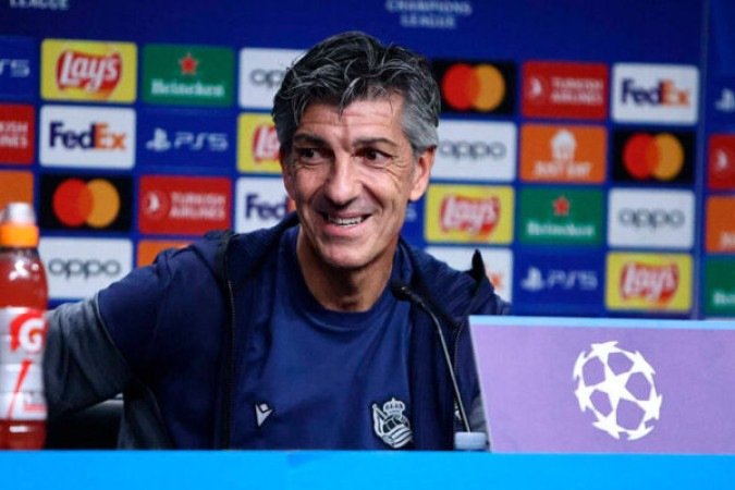 19º - Imanol Alguacil, técnico da Real Sociedad. Foto: Divulgação / Real Sociedad