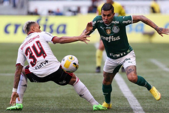 23ª rodada do Campeonato Brasileiro de 2022: Palmeiras 1 x 1 Flamengo, no Allianz Parque - Gols: Raphael Veiga (PAL); Victor Hugo (FLA)