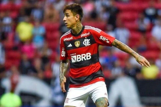 PULGAR - Muito bem, fechando os espaços, parando Veiga, ajudando o lateral. Foi quem deu o excelente passe para o gol de Pedro, o primeiro do Flamengo. NOTA 7,5 - Foto: - Gilvan de Souza / Flamengo
