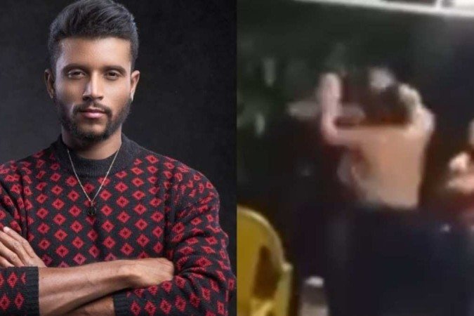 Cantor Luan, da dupla Marco e Luan, é flagrado agredindo a própria mãe  -  (crédito: Reprodução Instagram)