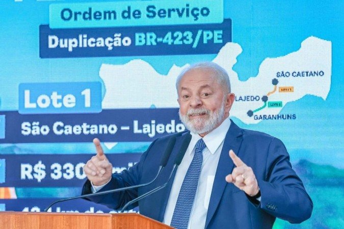 A obra anunciada por Lula deveria ter sido concluída em 2016, mas foi paralisada durante o governo Bolsonaro - (crédito: Ricardo Stuckert /PR) A obra anunciada por Lula deveria ter sido concluída em 2016, mas foi paralisada durante o governo Bolsonaro - (crédito: Ricardo Stuckert /PR)