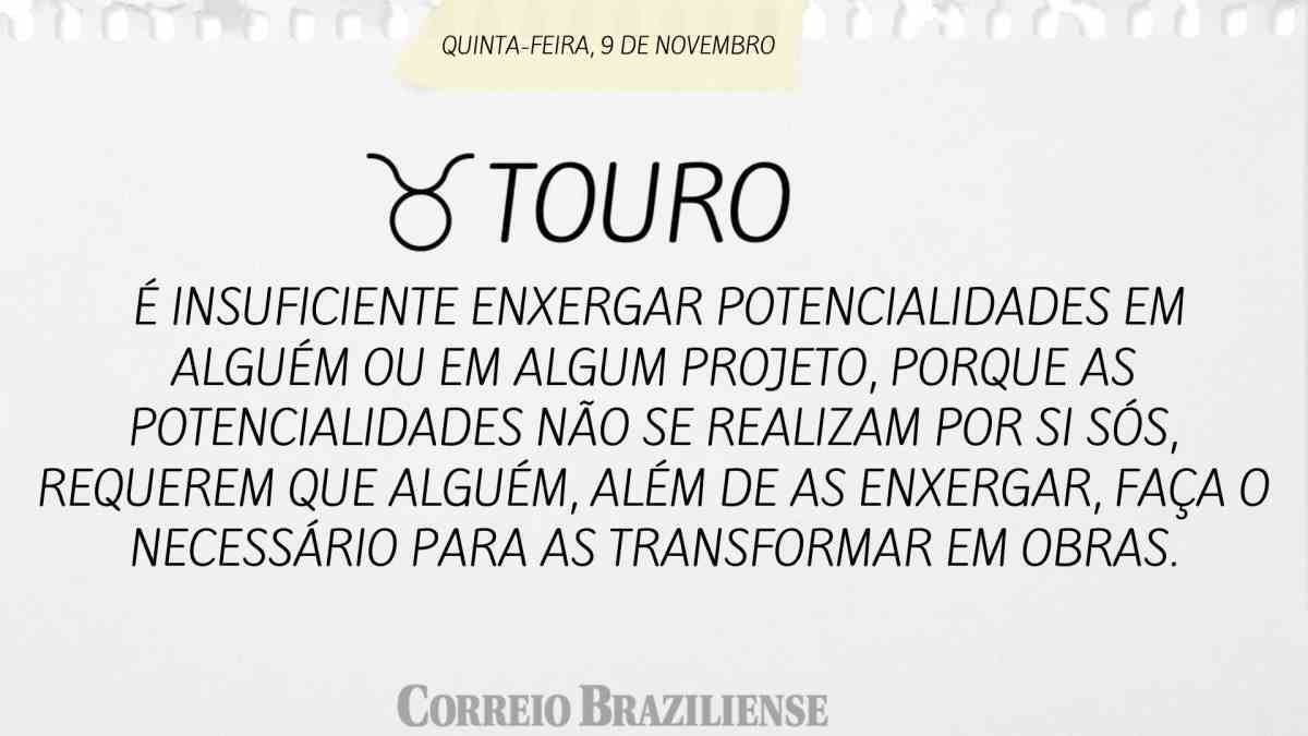 TOURO  | 9 DE NOVEMBRO