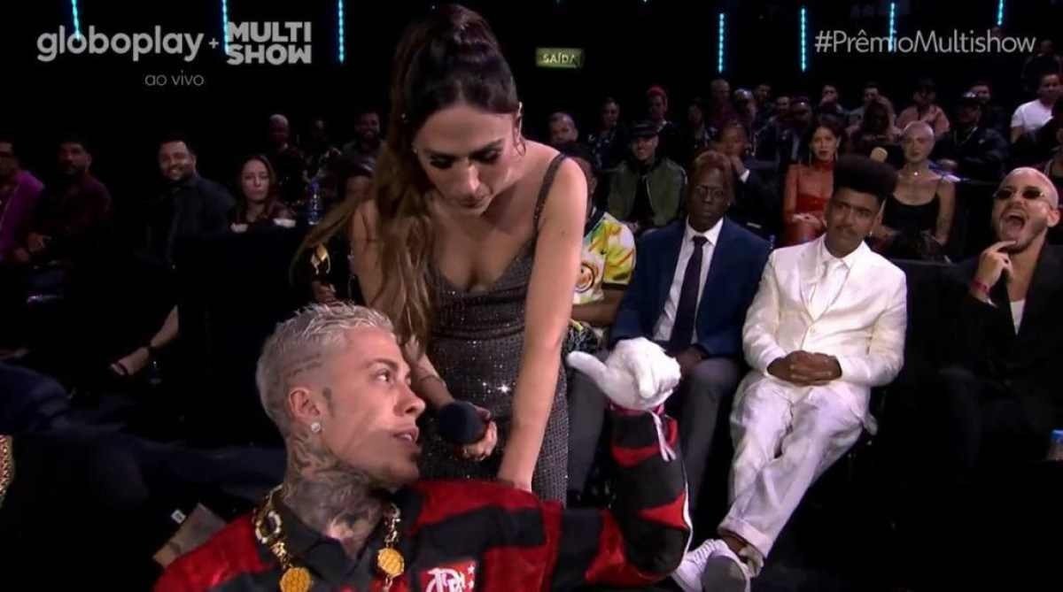 Tatá Werneck deixa MC Daniel constrangido com pergunta inusitada