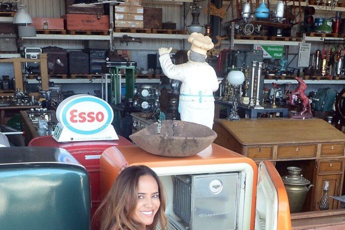 A administradora Sandra Campos procurava uma geladeira vintage para a casa