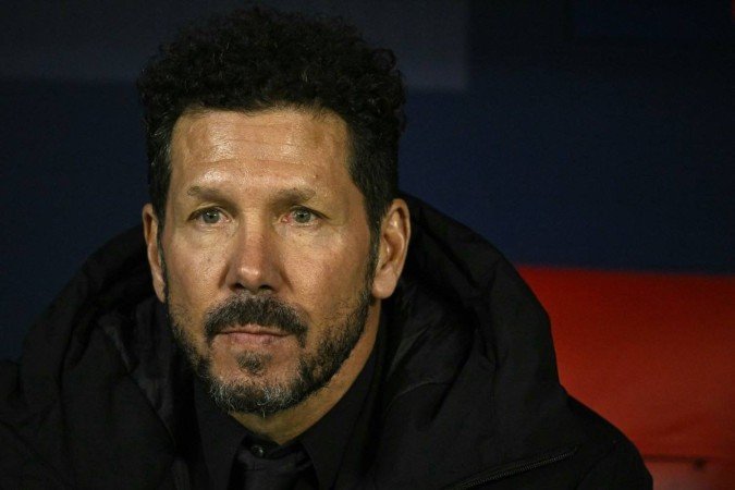 Diego Simeone pode chegar a mais de 15 temporadas à frente do Atlético de Madrid ao cumprir novo acordo, válido até a temporada 2026/2027 -  (crédito: Javier Soriano/AFP)