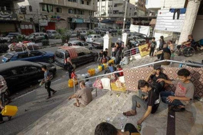 O hospital Al Quds abriga doentes e refugiados - (crédito: EPA) O hospital Al Quds abriga doentes e refugiados - (crédito: EPA)
