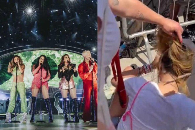 Fãs da banda RBD passam mal na fila com onda de calor intenso  -  (crédito: Reprodução Instagram)