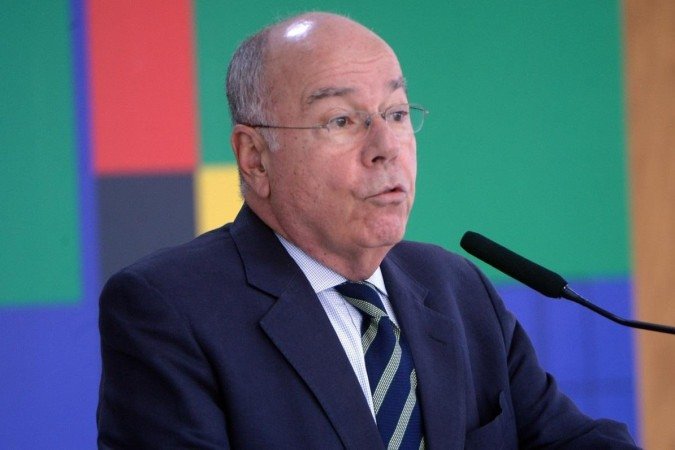 O ministro das Relações Exteriores, Mauro Vieira, em coletiva de imprensa: O ministro das Relações Exteriores, Mauro Vieira, em coletiva de imprensa: