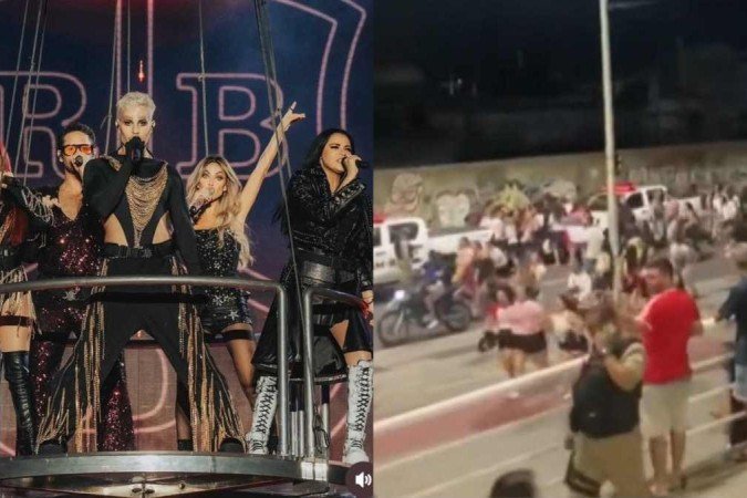Fãs sofreram com arrastões na saída do show do RBD no Rio de Janeiro - (crédito: Reprodução Instagram) Fãs sofreram com arrastões na saída do show do RBD no Rio de Janeiro - (crédito: Reprodução Instagram)