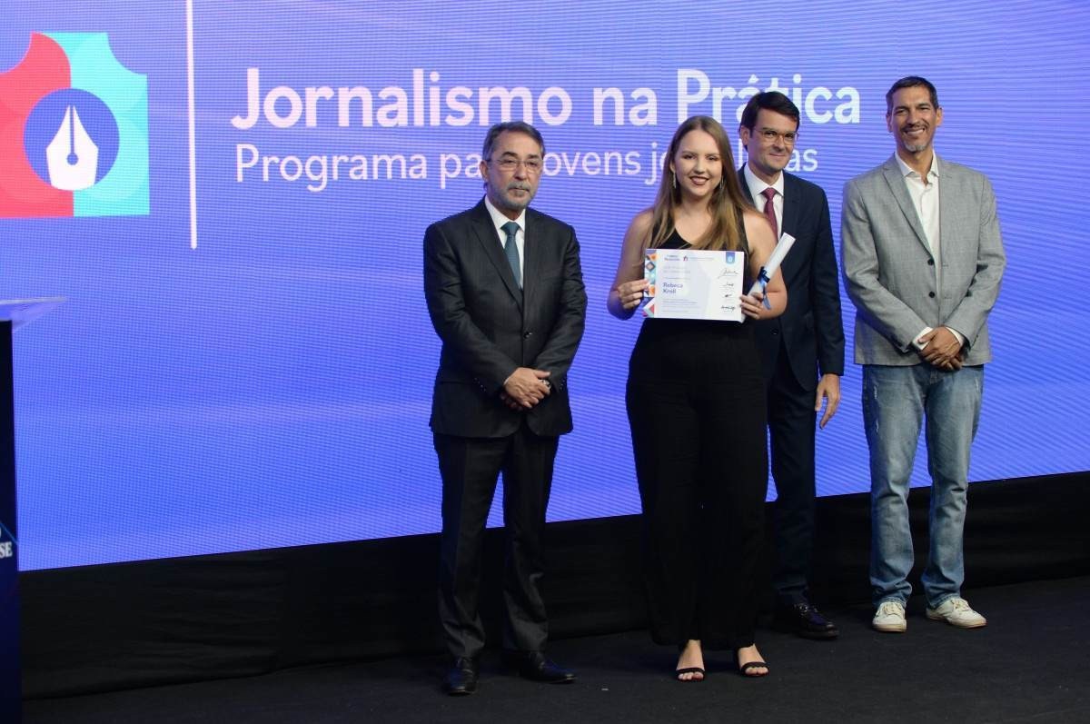  10/11/2023. Crédito: Minervino Júnior/CB/D.A Press. Brasil.  Brasilia - DF. Formatura do curso de jornalismo do Correio Braziliense. Jornalismo na prática.