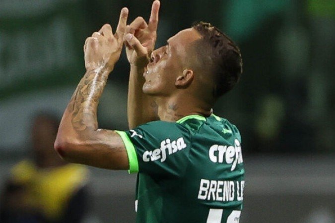 BRENO LOPES - O mais discrto do Verdão. A chance que teve, perdeu. Saiu no segundo tempo para a entrada de Rony. NOTA 5,5 - Foto: Cesar Greco/Palmeiras