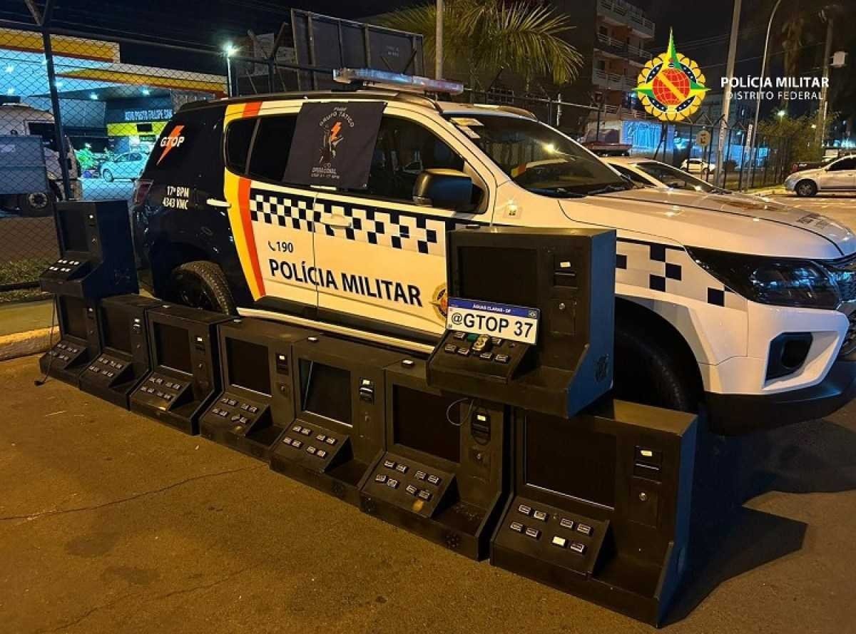 PMDF apreende 11 máquinas de caça-níquéis no Areal após denúncia