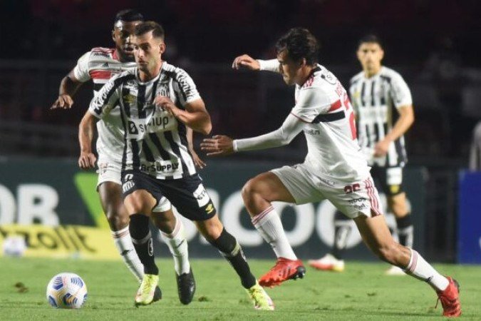 24ª rodada do Campeonato Brasileiro de 2021: São Paulo 1 x 1 Santos, no Morumbi - Gols: Calleri (SP); Carlos Sánchez (SAN). - Foto: Ivan Storti/Santos FC